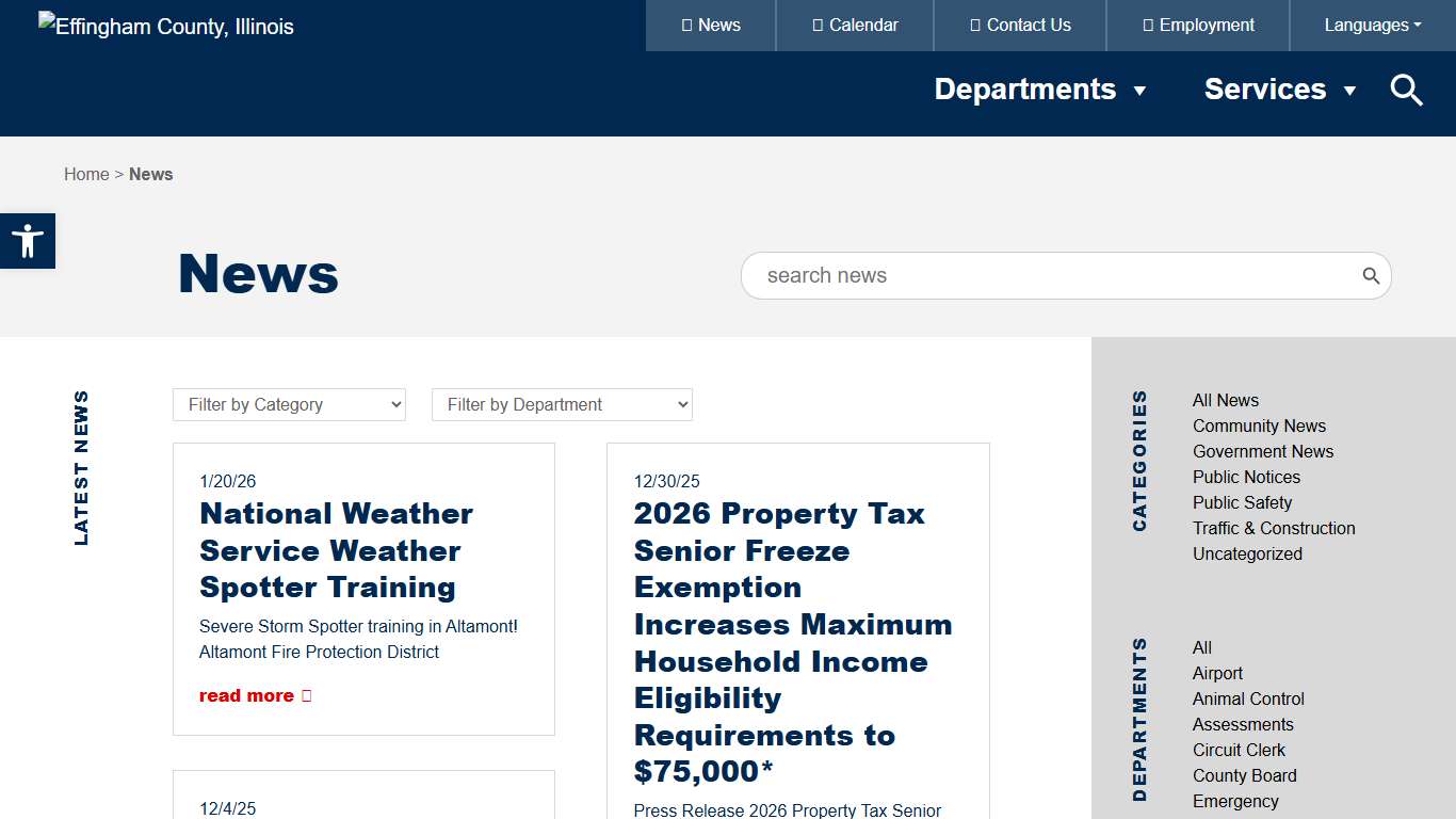 News - Effingham County, Illinois